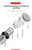 Salt and Pepper Grinder 2 in 1 Manual Stainless Steel Salt Pepper Mills with Adjustable Ceramic Grinding Spice Mill Kitchen Tool