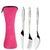 3-piece Stainless Steel Western Style Steak Knife Fork Spoon Creative Cloth Bag Portable Western Style Tableware Set Cutlery Set