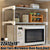 2 Layer Microware Oven Rack Shelf Organizer Mounted Kitchen Utensil Countertop Tableware Storage Home Organiser Toaster  Shelves