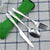 3-piece Stainless Steel Western Style Steak Knife Fork Spoon Creative Cloth Bag Portable Western Style Tableware Set Cutlery Set