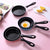 Mini Frying Pan Stainless Steel Prevent Stick Induction Pot Round Breakfast Small Fry Egg Pan With Long Handle Kitchen Gadgets