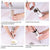 Salt and Pepper Grinder 2 in 1 Manual Stainless Steel Salt Pepper Mills with Adjustable Ceramic Grinding Spice Mill Kitchen Tool
