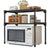 2 Layer Microware Oven Rack Shelf Organizer Mounted Kitchen Utensil Countertop Tableware Storage Home Organiser Toaster  Shelves