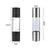 Salt and Pepper Grinder 2 in 1 Manual Stainless Steel Salt Pepper Mills with Adjustable Ceramic Grinding Spice Mill Kitchen Tool