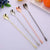 Durable Metal Cocktail Spoons Eco-Friendly Teadrop Spoon Spiral Mixing Stirring Bartender Tools High Quality Bartender Tools