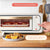 2025 New Beautiful Infrared Air Fry Toaster Oven, 9-Slice, 1800 W, White Icing