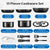 Induction Cookware with Healthy Ceramic Coating, Nonstick Pots and Pans Set 13pcs with Detachable Handles