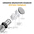 Salt and Pepper Grinder 2 in 1 Manual Stainless Steel Salt Pepper Mills with Adjustable Ceramic Grinding Spice Mill Kitchen Tool