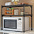 2 Layer Microware Oven Rack Shelf Organizer Mounted Kitchen Utensil Countertop Tableware Storage Home Organiser Toaster  Shelves