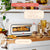 2025 New Beautiful Infrared Air Fry Toaster Oven, 9-Slice, 1800 W, White Icing